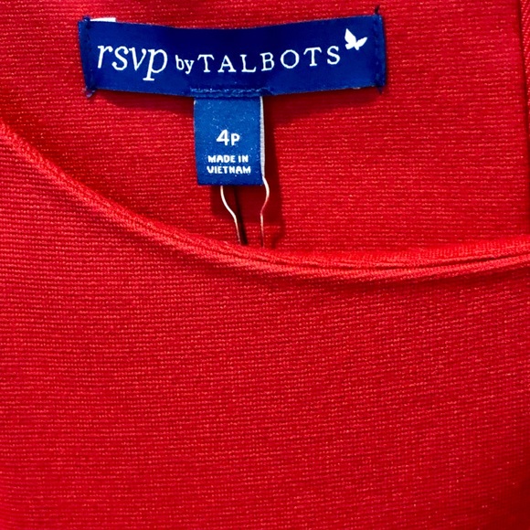 Talbots Red Shift Dress - Picture 3 of 4